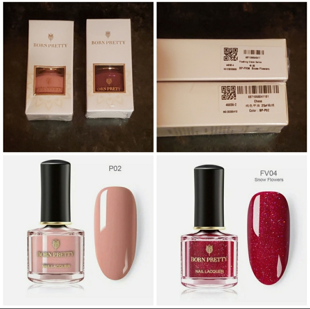 Glittery & Solid Polish Duo Set